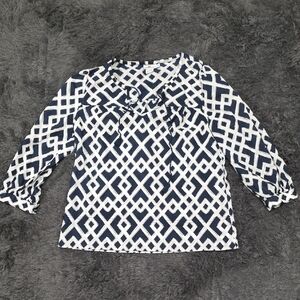 Vineyard Vines Navy & White Top. Size S
